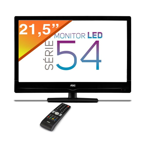 Monitor TV LED 21,5" Full HD AOC T2254We, Conversor Digital