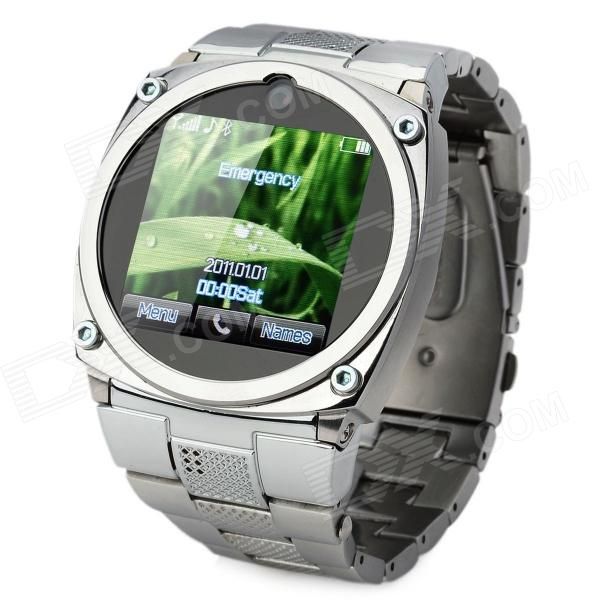 TW818 Água Resitant 1,4 "Pulso GSM Watch Phone w / 1.3MP